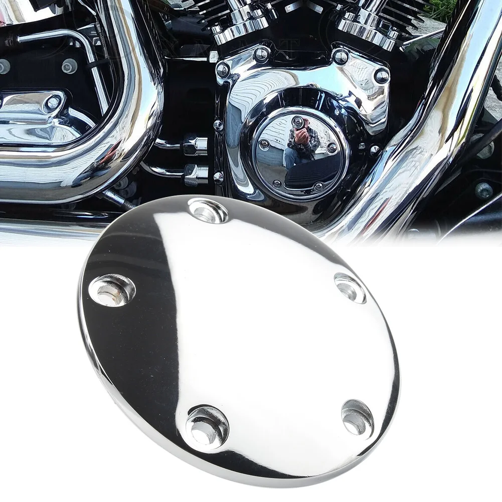 

Chrome Motorbike Domed Timing Points Cover Aluminum for Harley Davidson Twin Cam Softail Dyna Touring 1999-2017