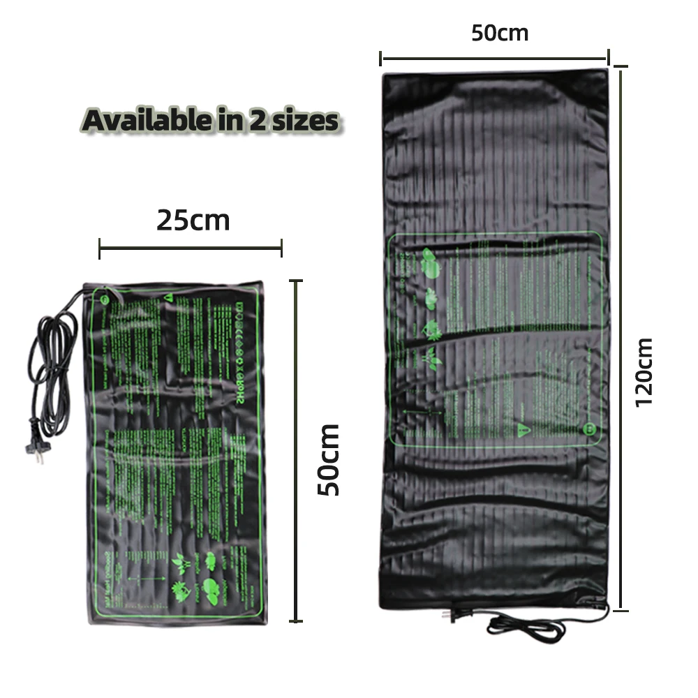 Seedling Heating Pad Waterproof Seed Plant Reproduction Cloning Germination Starter Mat 2 Sizes 100/ 17.5Watt Garden Supplies