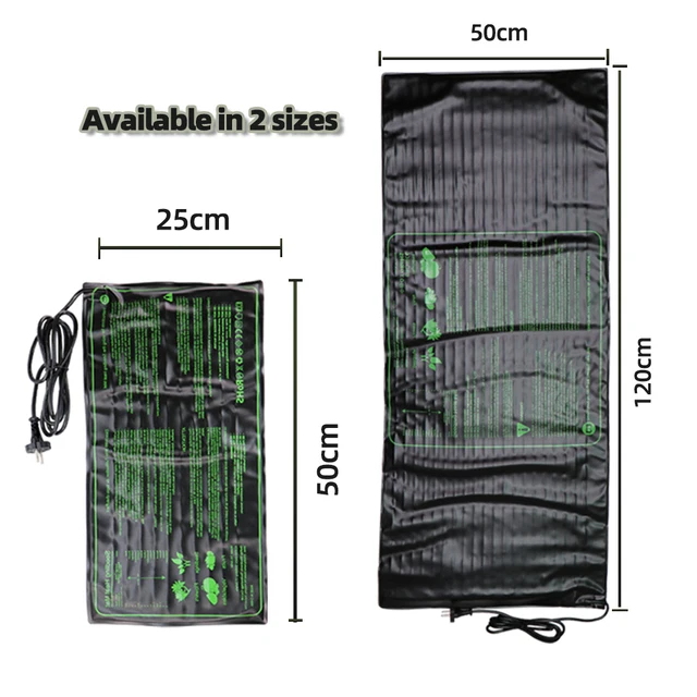 Palánta Fűtőpad Vízálló Vetőmag -Reprodukciós Klónozás Csírázás Indító Szőnyeg 2 Méret 100/ 17.5Watt Kerti Kellékek - Image 2
