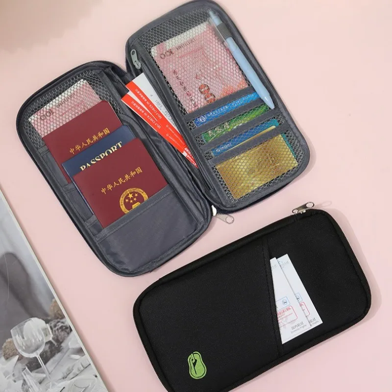 Multi-Functional Wallet-Style Travel Document Holder Men's Women's Style Passport Wallet Organizer Bag Wholesale Stock Available