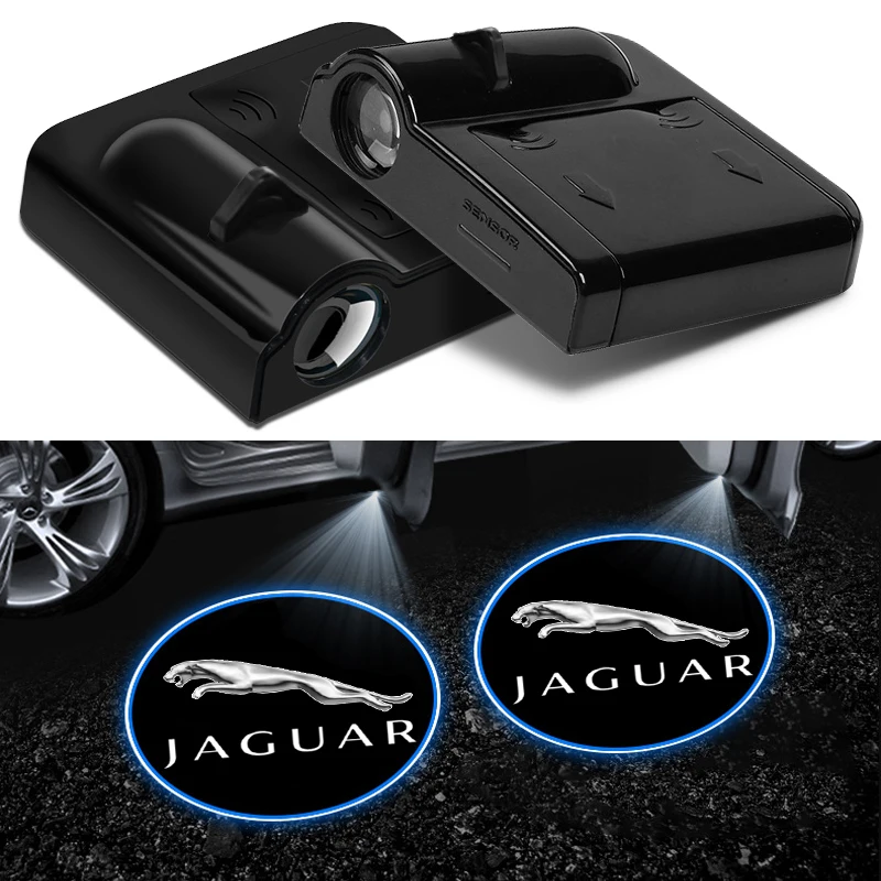 1/2Pcs Led Car Door Proiettore Universale Luci Di Benvenuto Ad Alta Definizione Per Jaguar Xf Xe Xj F-Pace X-Type S-Type F-Type E-Pace