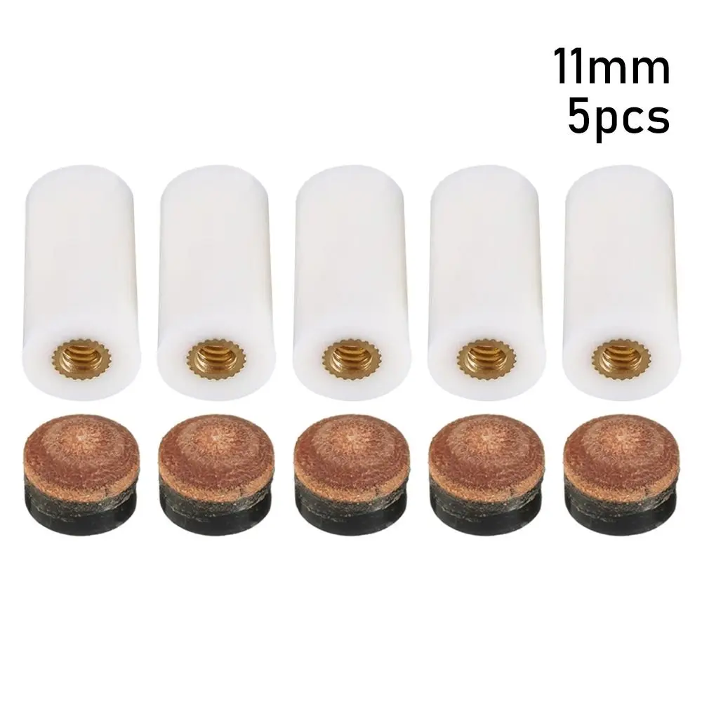 10 Sets Pool Stick Tips Replacement With White Pool Cue