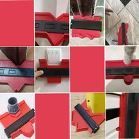 Duplicateur de jauge de Contour, carrelage en céramique, modèle de coupe de tapis, règle d'angle de mesure de profil, duplicateur de Contour, outils pour le travail du bois 4