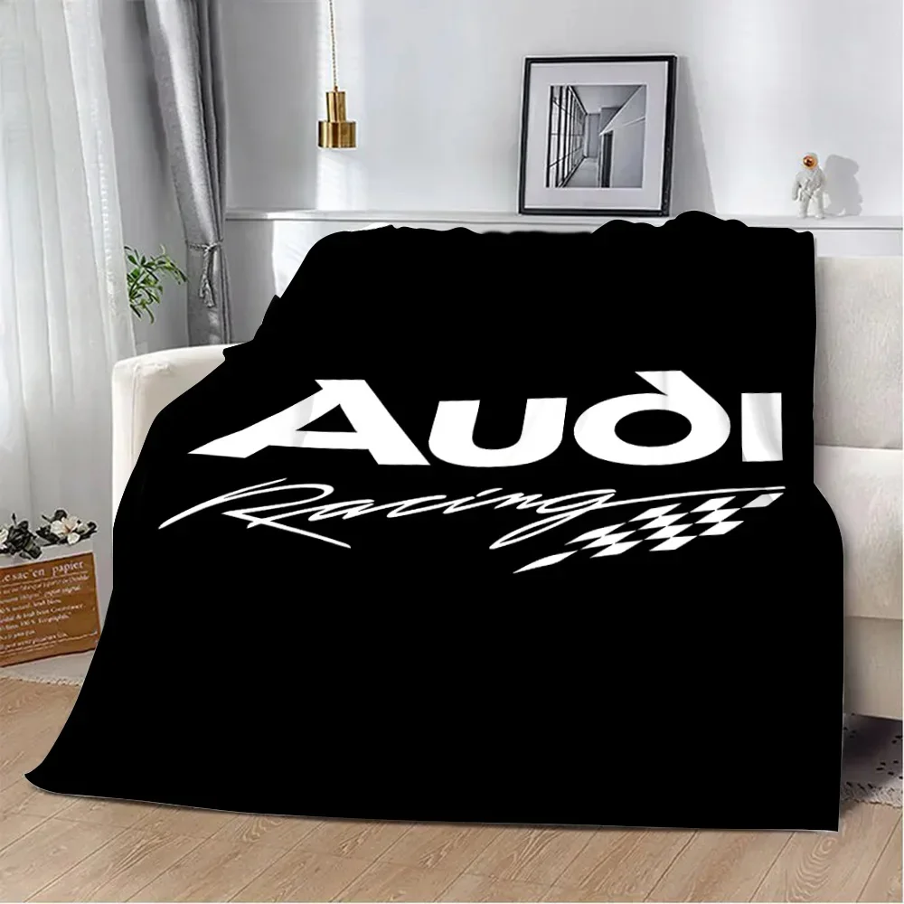 Printed Blanket Racing RS A-audis car Picnic Blankets Warm Blanket Soft and Comfortable Blanket Home Travel Birthday Gift 2