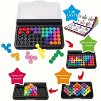3D 120 Challenges IQ Puzzler Pro a Travel Game for Kids and Adults a Cognitive Skill-Building Brain Game Montessori Toys Kids 1