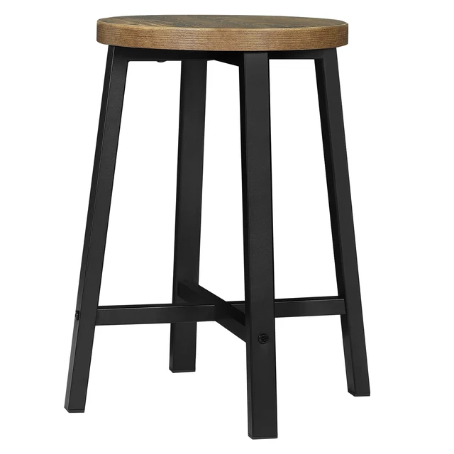 WOLTU 2 PZ/SET Sedie da Pranzo Sgabello da Cucina in Stile Industriale con Gambe in Metallo per Sala da Pranzo Soggiorno Ristorante Caffetteria Pub 2