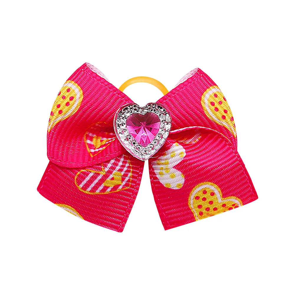 Title 9, 20PCS Red/Pink Series Dog Bows Valentines Day ...