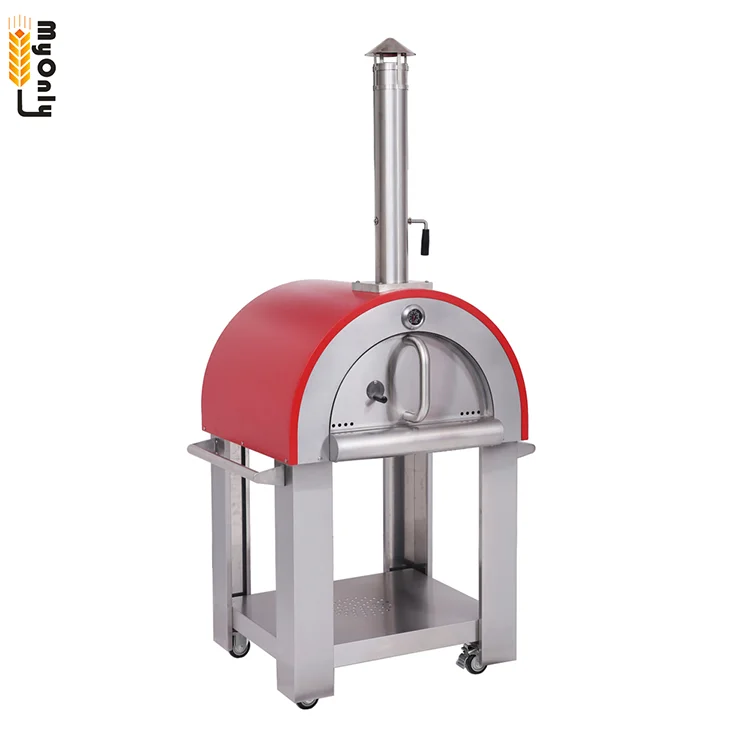 High quality mobile commercial wood fired pizza oven for outdoor