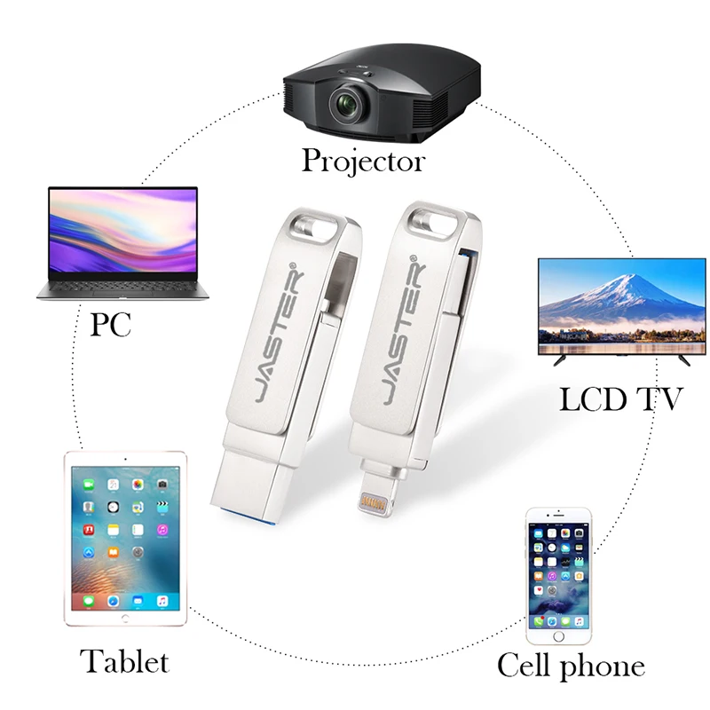 USB 3.0 플래시 드라이브 256GB 라이트닝 펜 드라이브, 아이폰 13 실버 2 인 1 메모리 스틱 128GB 방수 펜드라이브 64GB 스토리지