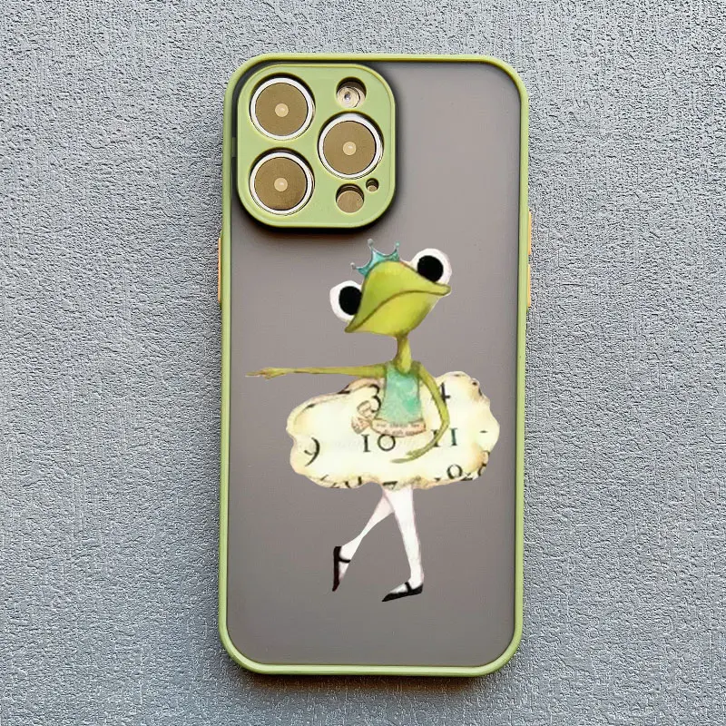 Tanzender Frosch mit großem Mund – Lustige Handyhülle für iPhone 13 12 11 Pro Max Mini 17 15 14 16 Pro Max X XR XS Plus – Niedliche Cartoon-Handyhülle – Detail 8