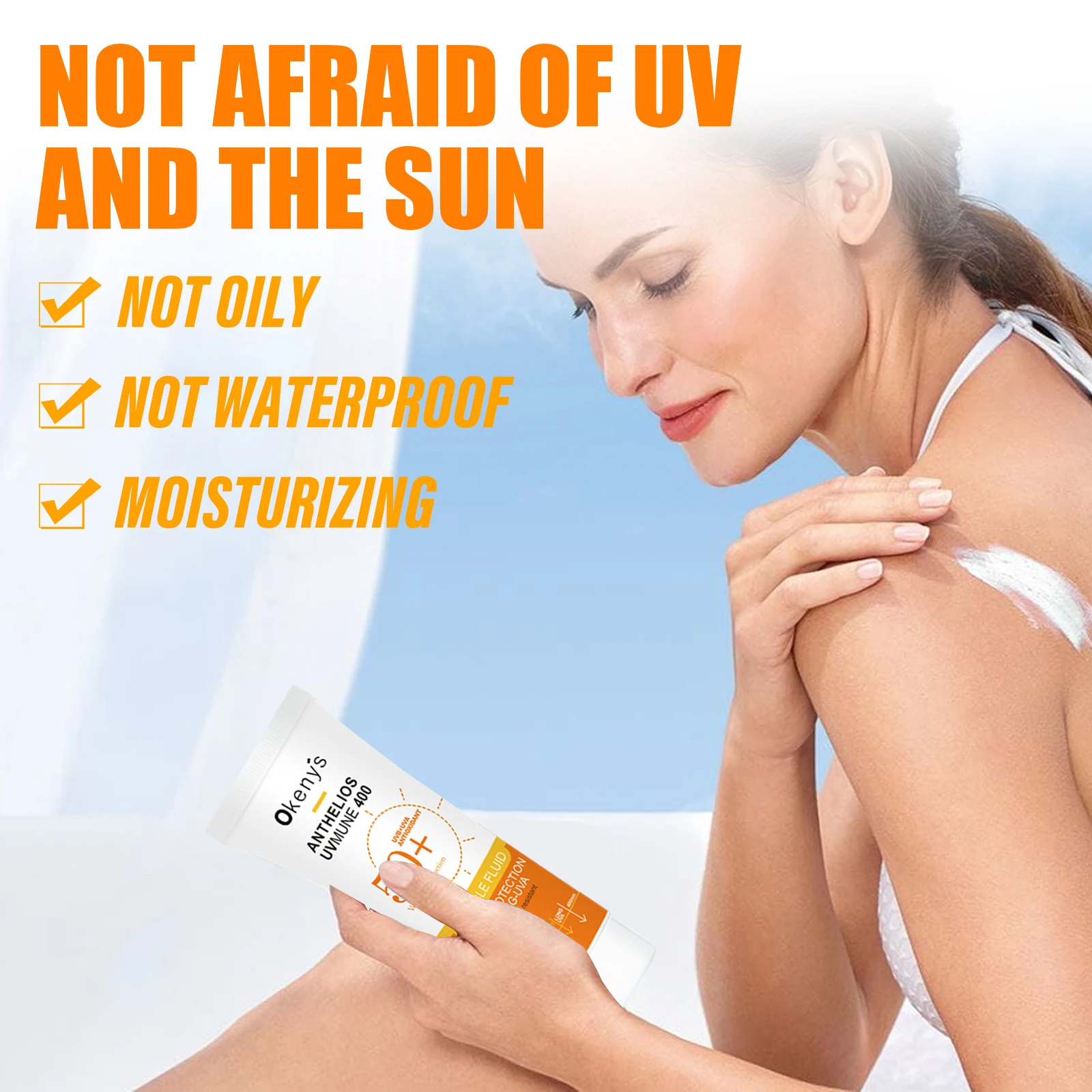 Liquid sunscreen moisturizing repair skin face sunblock foundation UV protection oil control waterproof cream