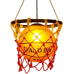 Led Ceilling Chandelier Pendant Hanging Lamp Aisle Lamp Basketball Football Lighting Fixture for Kindergarten Children's Bedroom