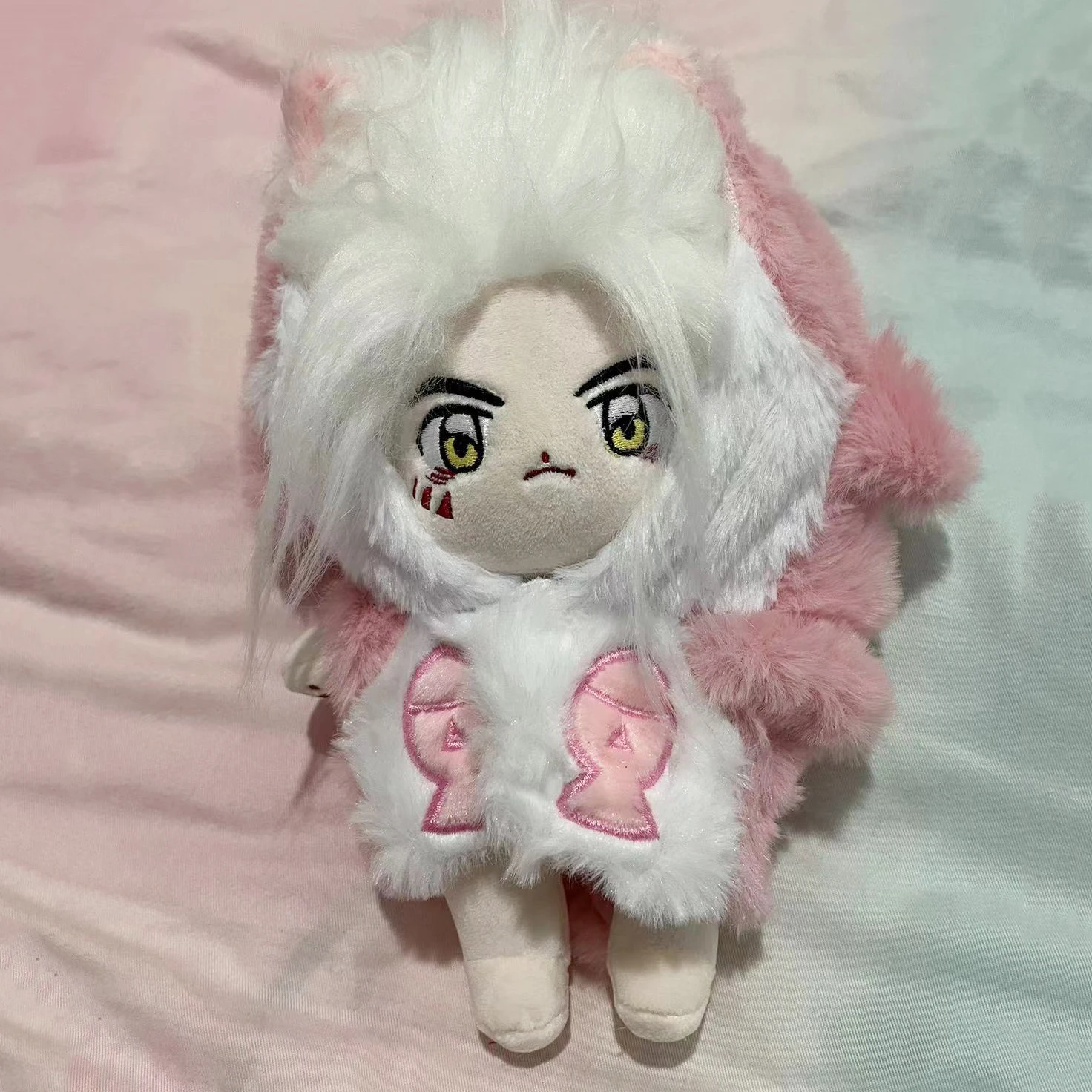 【服付き　骨あり】着せ替えぬいぐるみ　犬夜叉　白童子 服付き 骨あり】着せ替えぬいぐるみ 犬夜叉 白童子 - メルカリ
