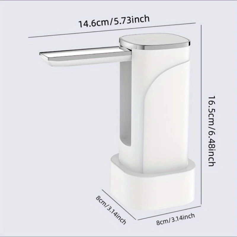 Portable 3-10Gallon Electric Water Bottle Pump Dispenser with Large LED Display USB Charging Jug