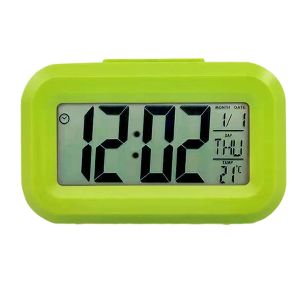 Alarm Clock Digital Alarm Clock 9*2.5*5.5 Cm For Home Office Date Temperature Display Desktop Decor Household Supplies 2