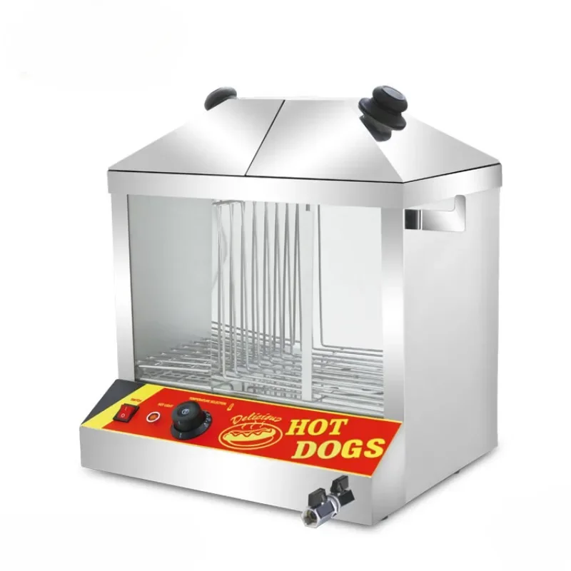 

Commercial sausages insulation cabinet, steam hot dog machine display cabinet equipment