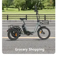 Tricycle électrique adulte CYSUM AG1 pro 750W 48V 20Ah Batterie Capacité de charge 50KG Tricycle électrique pliable pour les trajets urbains 2