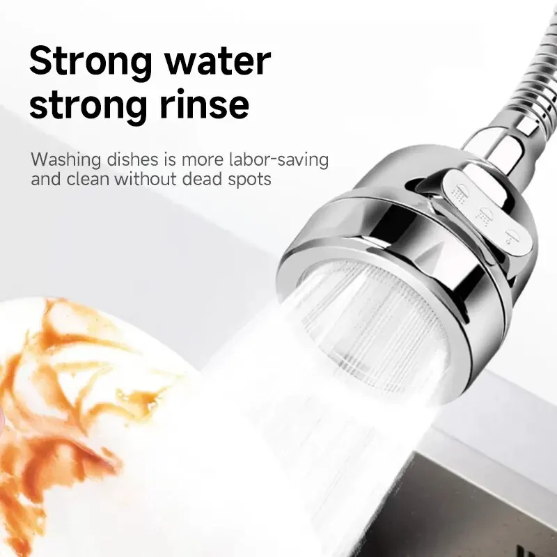 Faucet Extender 3 Modes Universal Kitchen 360&deg; Rotation Filter Gadgets Spray Water Saving Tap Nozzle
