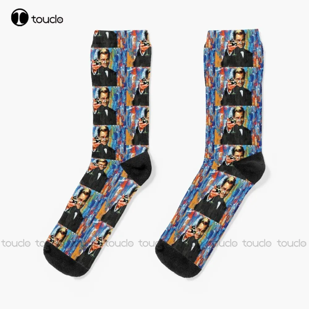 

Leonardo Dicaprio | The Great Gatsby Socks Girls Socks Fashion Creative Leisure Funny Art Abstract Oil Painting Socks Funny