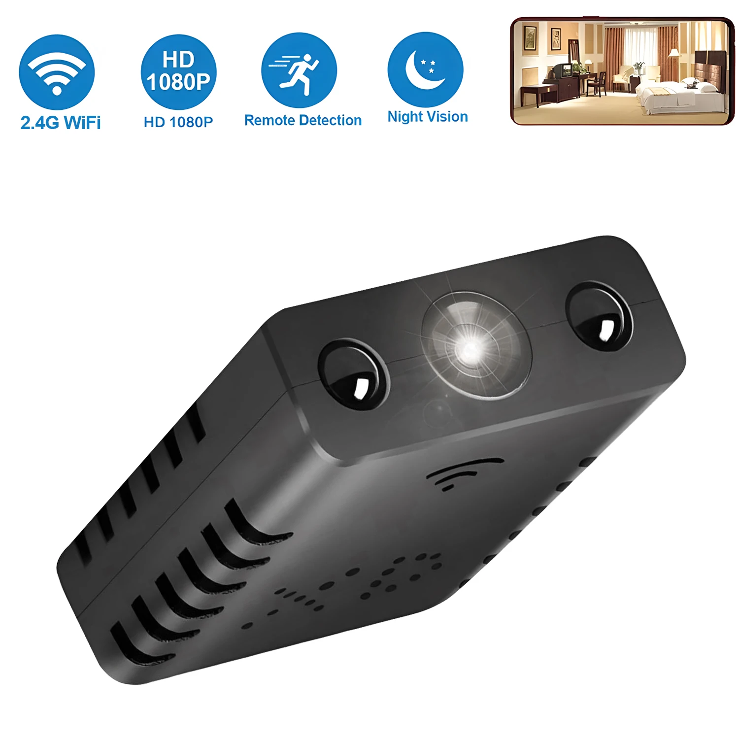 1080P HD Mini Camera XD Wireless Small Camcorders Portable Mini Cam Intelligent Infrared Night Vision Security Camer 6