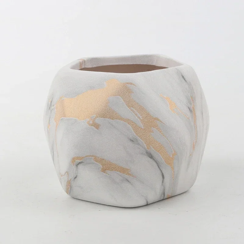 Nordic Ceramic Succulent Vase - Elegant Home and Office Decor
