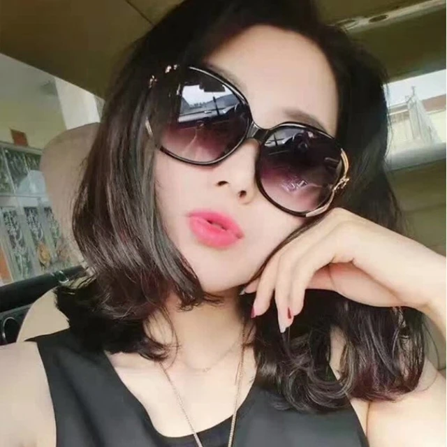 Gafas كلاسيكي ريترو إطار كبير المرأة النظارات الشمسية 3
