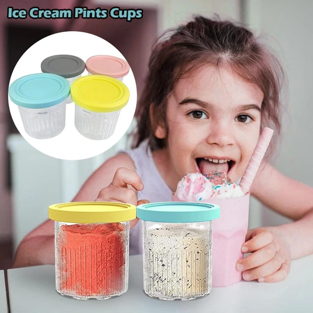 Ice Cream Pints Cup For Ninja Creamie Ice Cream Maker Cups Reusable Can  Store Ice Cream Pints Containers With Sealing - AliExpress