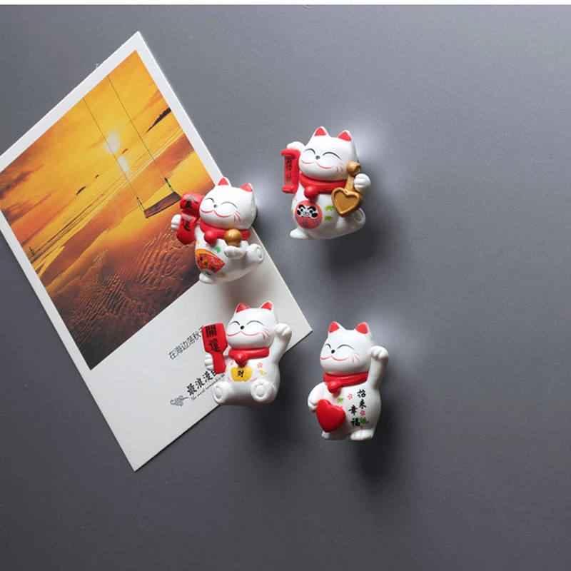 Fridge Magnet paste series Lucky Cat magnetic paste home decoration creative gift Animal refrigerator stickers magnetic fridge magnets magnetic sticker magnetic fridge stickers 8 Pcs
