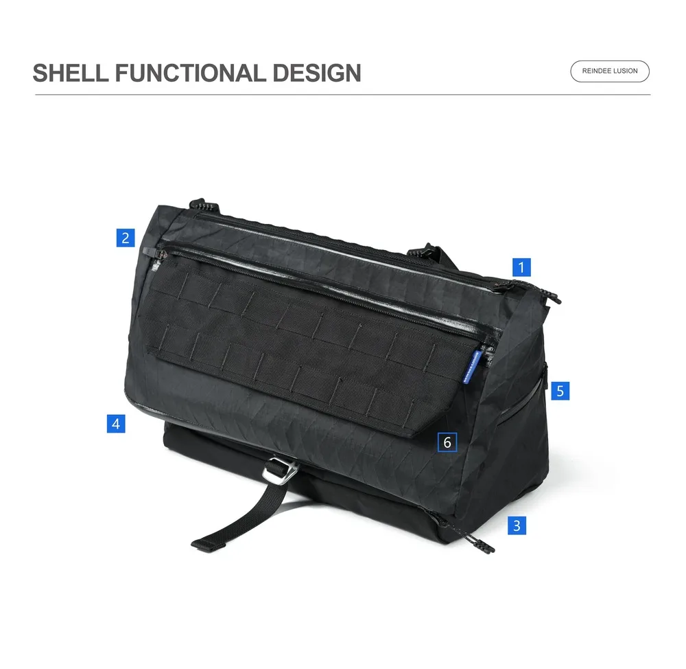 Reindee Lusion 25ss FP08 Cocoon quick detachable multifunctional crossbody bag xpac dyneema materials techwear accessories edc