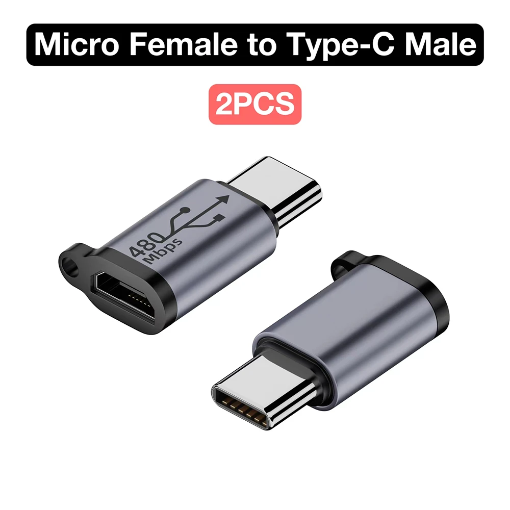 Universal USB Adapter: Type C, Lightning, Micro, & Mini USB Converters