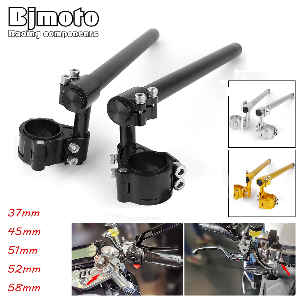 37MM 45MM 51MM 52MM 58MM Racing Riser Raised Higher Clipon Clip on