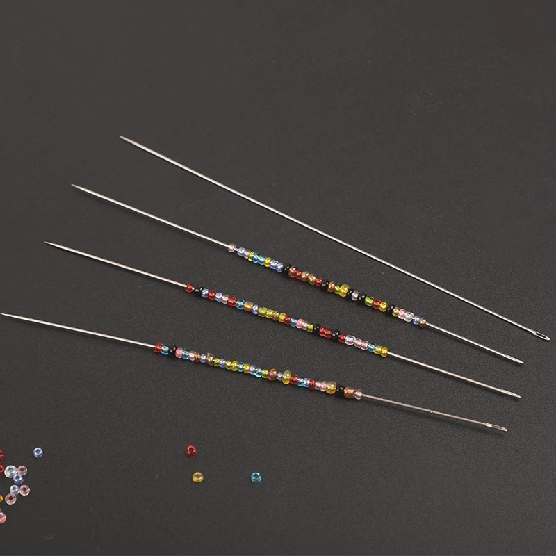 

30 Pcs Metal Beading Needles For Beads Threading String Tambour Jewelry Bracelet Necklace Making Pins Cord Tools Pins DIY Tool