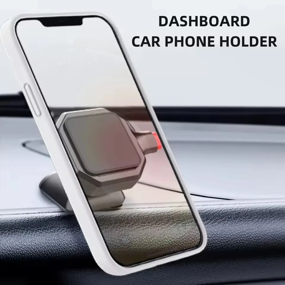 ABS PC Car Dashboard Phone Holder Mount for 3.5-6.8 Inch Smartphones