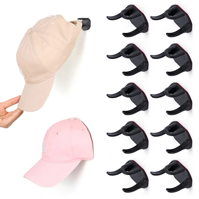 5PCS Self-adhesive Hat Hooks for Wall Hat Holder Organizer for