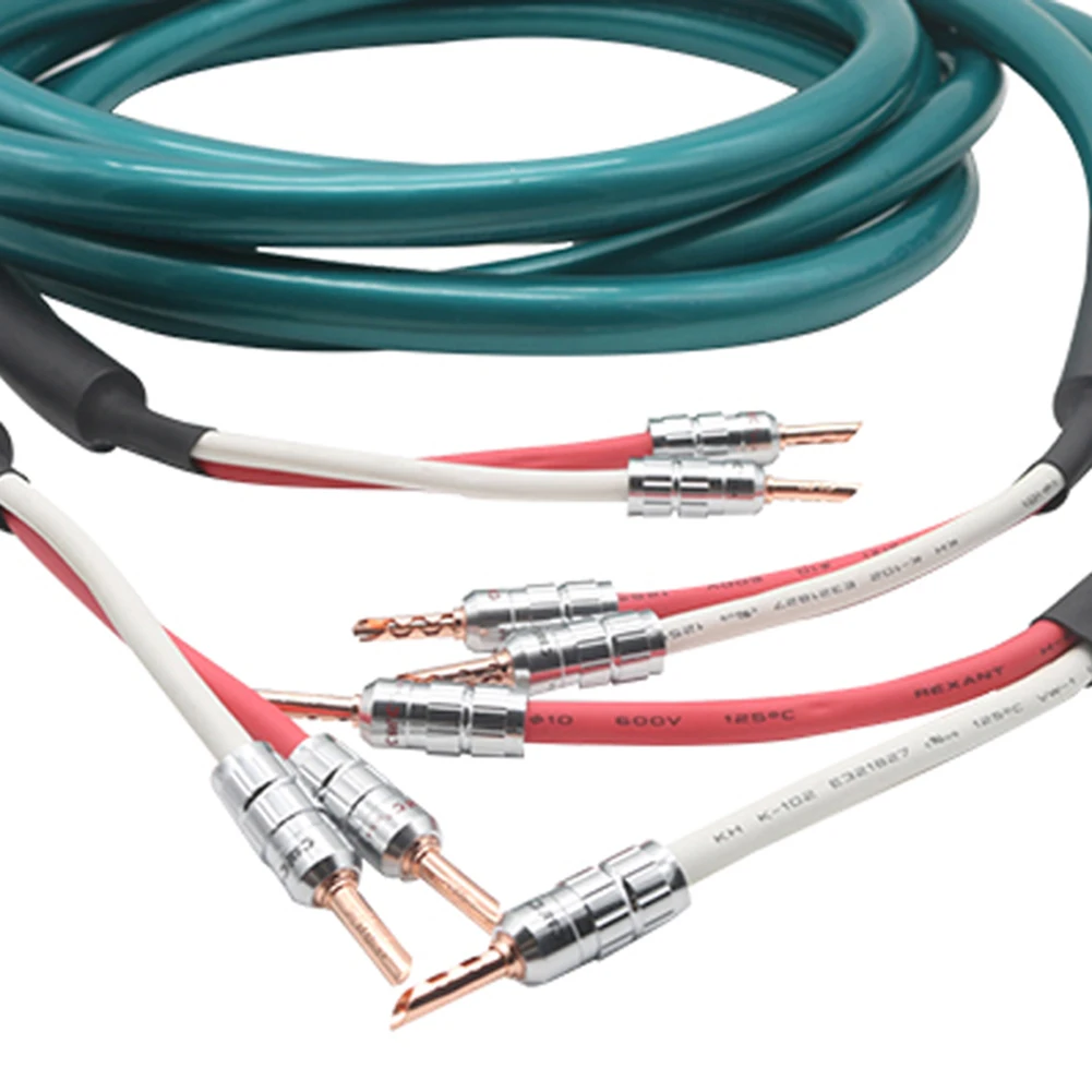 

Кабель для динамиков ортофон из чистой красной меди BFA с банановым штекером Hifi AMP CD проигрыватель аудио кабель для соединения динамика