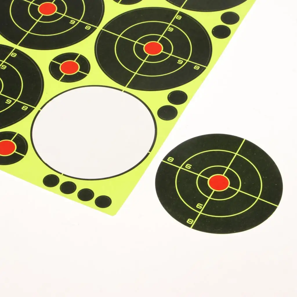 90pcs Shooting Targets Reactive Splatter Dia. 8cm Adhesive Paper Target