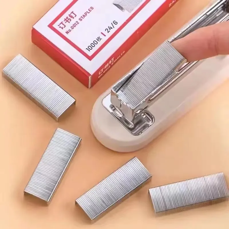 1000pcs Set 12# 24/6 Stainless Steel Staple For Stapler Binding Stationery Office School Binder Supplier 0012