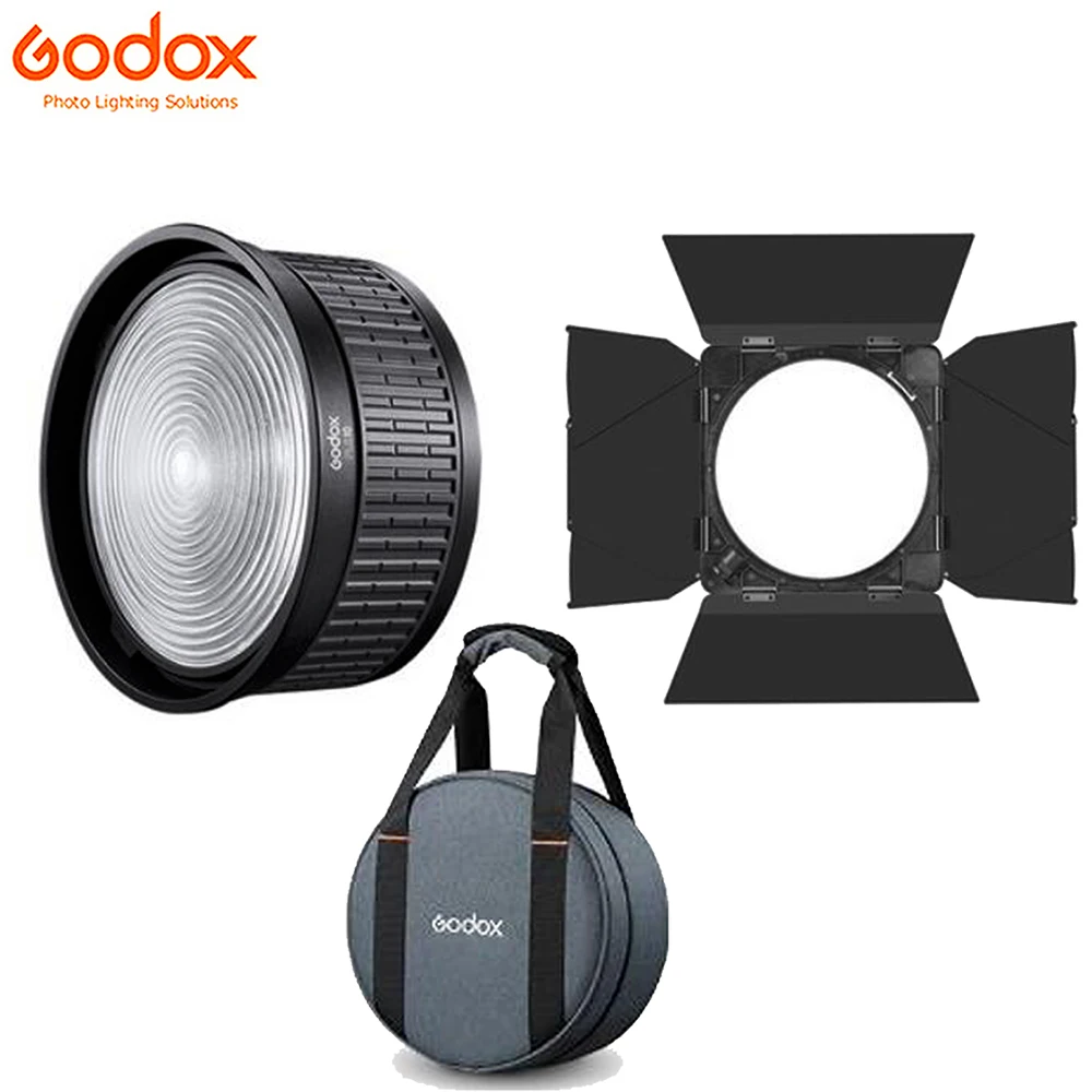 

Godox FLS8 FLS10 линза Френеля LB-01 LB-02 штыревая дверь для Godox SL150II SL200II VL150 VL300 Bowens крепление светодиодное видео светильник