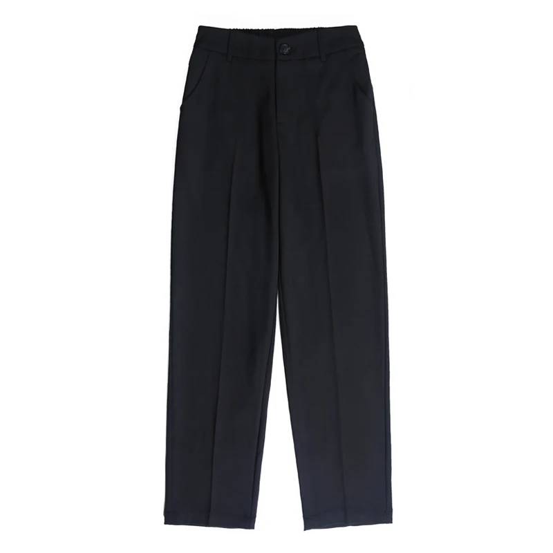 Formal Black Pants Women Office Lady Style Work Wear Summer Thin High Quality Trousers Chiffon Pant Female Business Design S-4XL