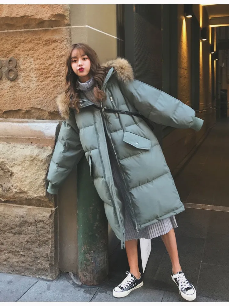 

Parka Autumn Winter Jacket Women Clothes Vintage Warm Coat Female Women's Down Cotton Jacket Warm Thick Long Parkas Oversized