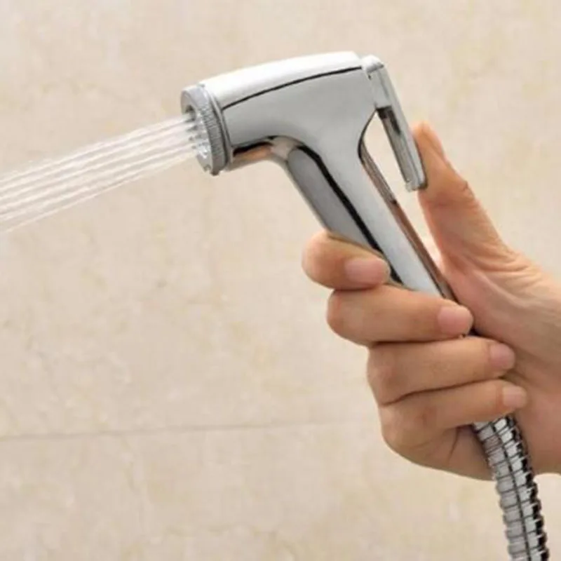 1.5m 2m protable ABS Toilet Bathroom Hand Held Bidet Anal Shower Sprayer Head Spray hose spring water ass clean tube Tap home