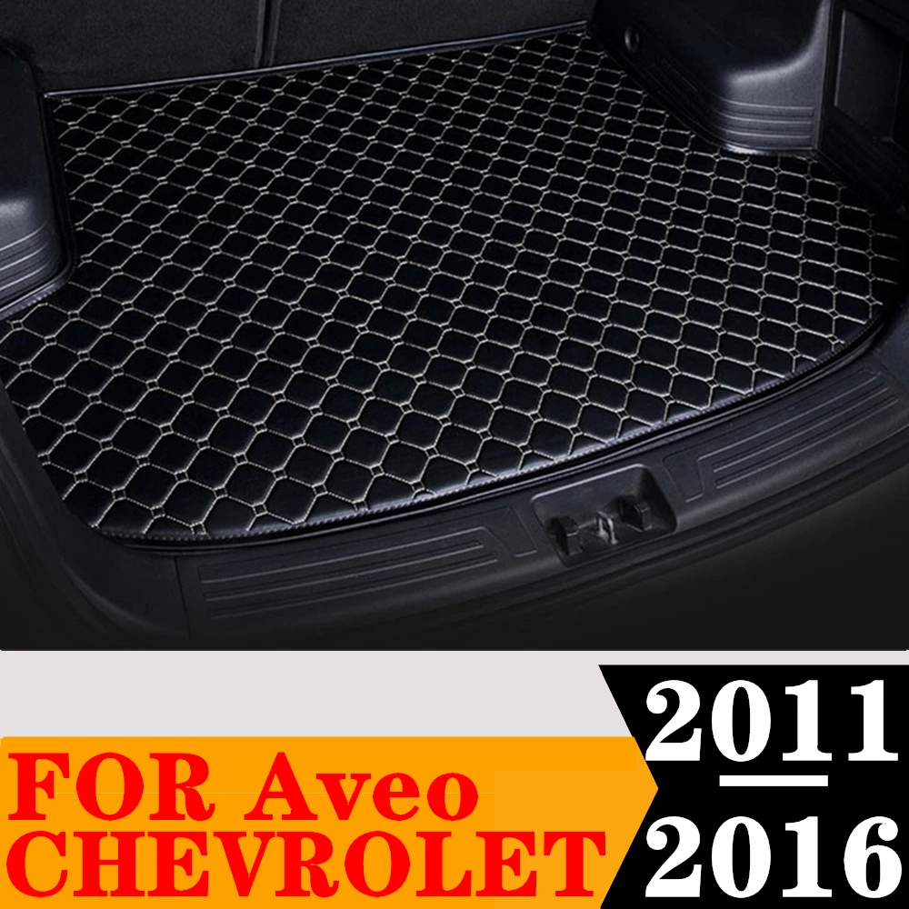 

Коврик для багажника автомобиля для Chevrolet Aveo 2016, 2015, 2014, 2013, 2012, 2011, задний коврик для багажника, поднос для багажника, коврик для багажа, ковер, внутренние части