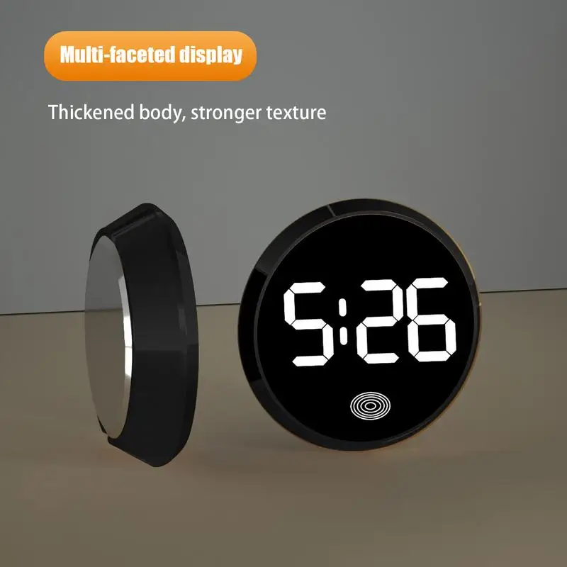Vehicle Touchable Screen Clock Car Digital Watch Auto Electronic Clocks Alloy Shell Car Electronic Accessories 5