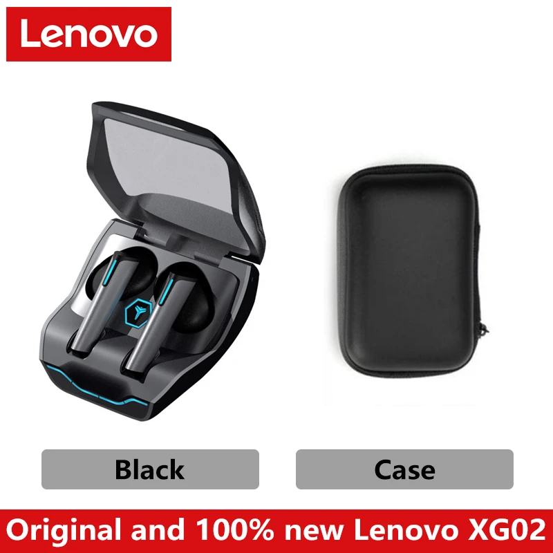 Original Lenovo XG02 Bluetooth-compatible Earphone Touch Control ABS Low Latency Headset Wireless Headphone with Mic best bluetooth headphones Earphones & Headphones