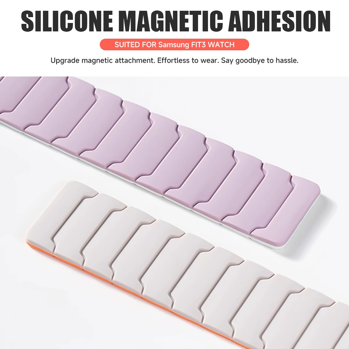 Magnetic Silicone Sport Watch Band Strap - Unisex Bracelet Accessory
