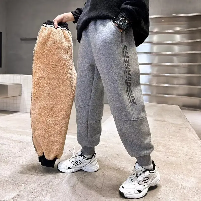 

Boys Wear Winter Pants For Children Boys' Sweatpants Children's Boy's Clothing Kids Clothes Teenagers Free Shipping Items Cargo