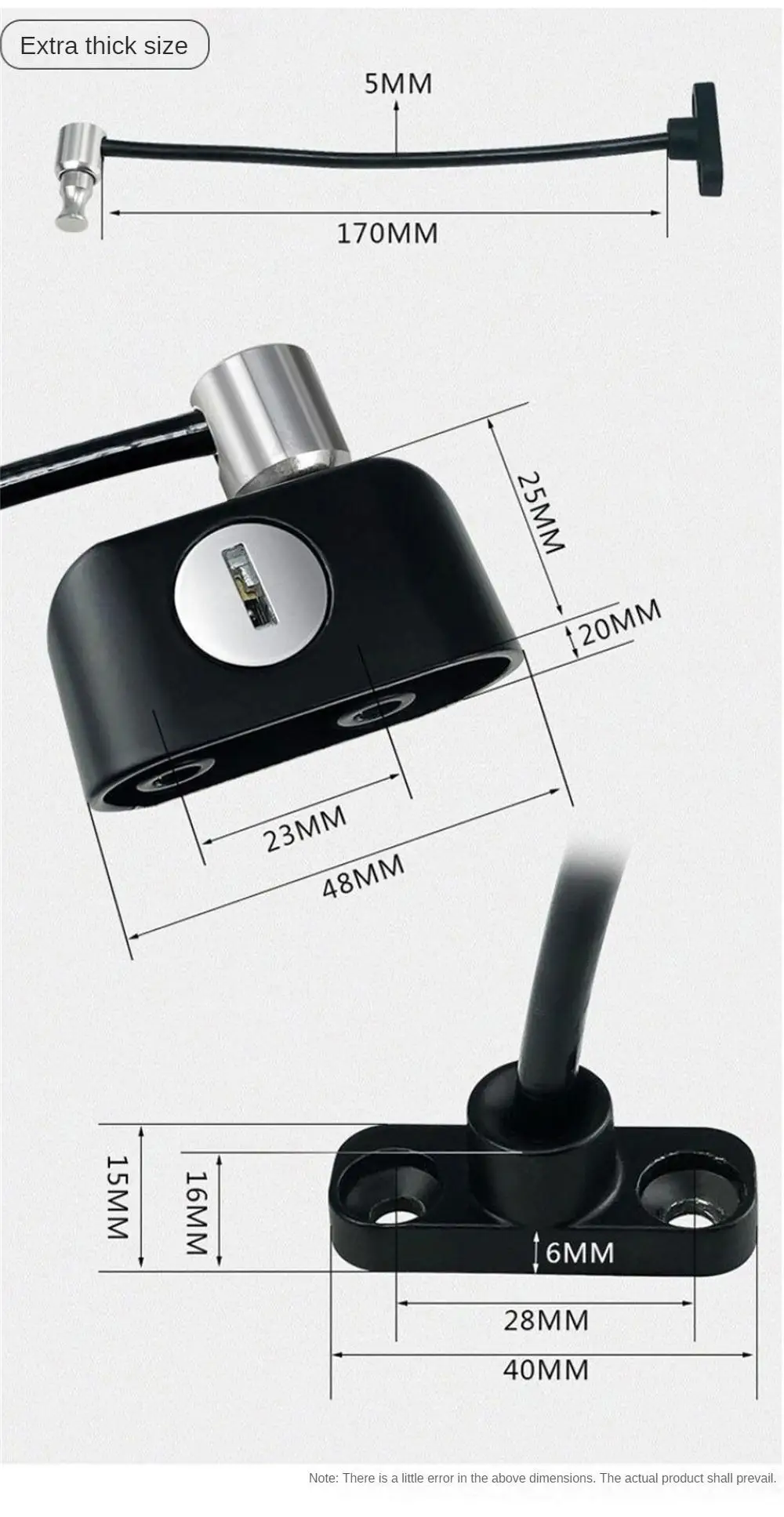 Description Picture 2 of itemSet Window Door Cable Restrictor Ventilator Baby Kids Child Safety Security Chain Lock Kits Stainless Steel