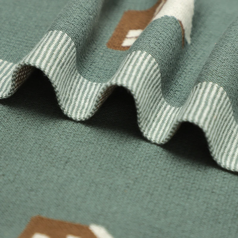 Hopscotch Baby 0-24 Months Newborn Boys & Girls Cotton Swaddle Blankets Muslin Breathable Soft Infant Security Blankets 4