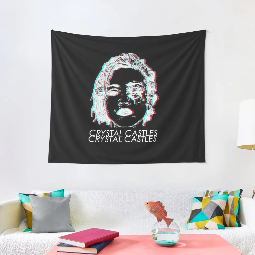 

Crystal Castles Album Cover Essential Tapestry Room Decor For Girls Wall Carpet Wallpapers Home Decor Cute Tapestry