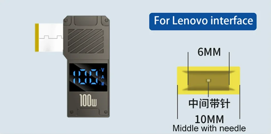 PD100W Typ-C zu DC Stecker Konverter USB C zu Laptop Lade Adapter Power Ladegerät Anschluss Spitze für Lenovo Asus HP Dell Samsung – Detail 5